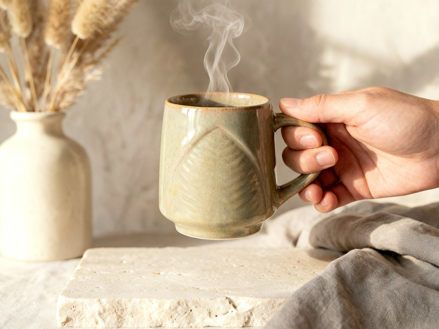 Whisper Leaf Mug (SET OF 2)